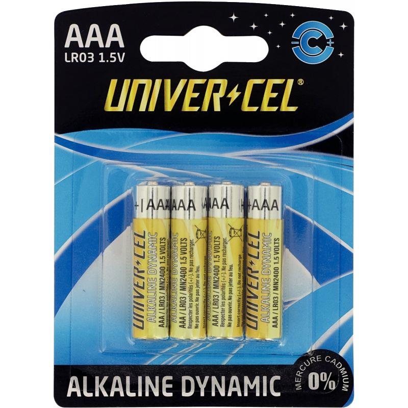 Image de  Blister de 4 piles 1.5V LR03 UNIVERCEL 