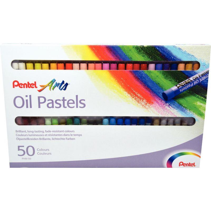 Image de  Boîte de 50 pastels huile PHN assorties 