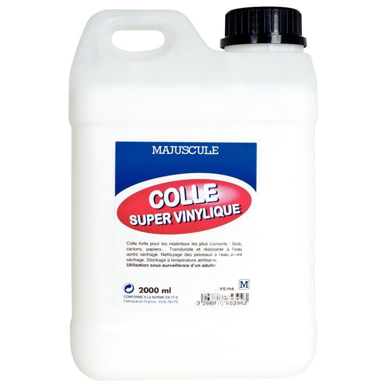 Image de  Bidon de colle 2L super vinylique Majuscule 