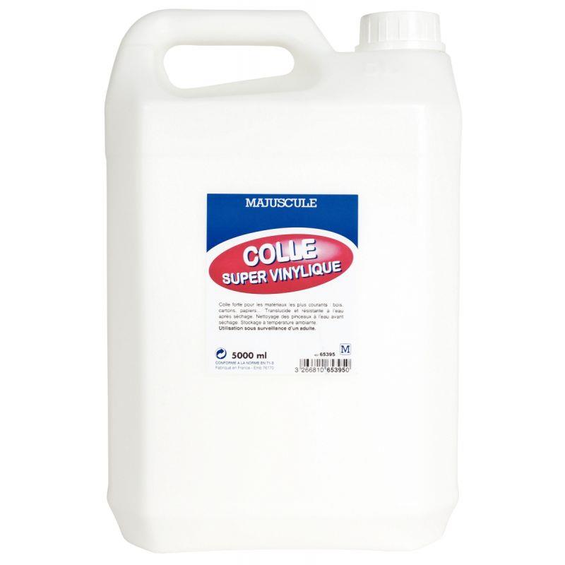 Image de  Bidon de colle 5L super vinylique Majuscule 