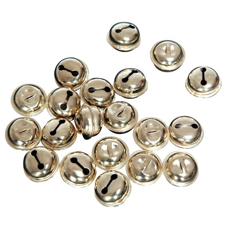 Image de  Sachet de 20 grelots diamètre 20 mm, coloris argent 