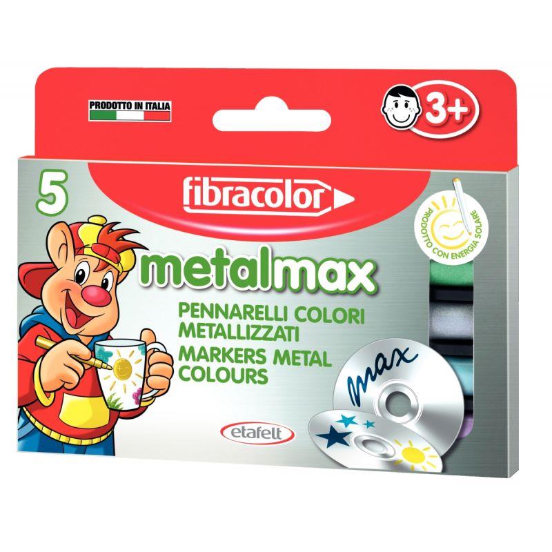 Image de  Boîte de 5 marqueurs métal max assortis 