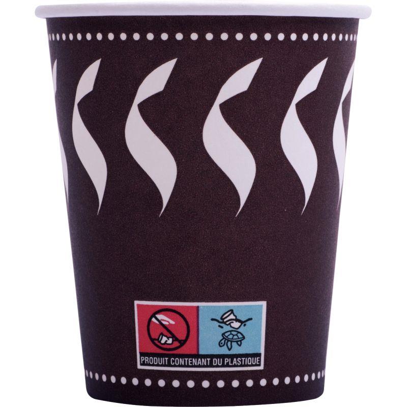 Image de  Sac de 50 gobelets en carton décors 28cl 