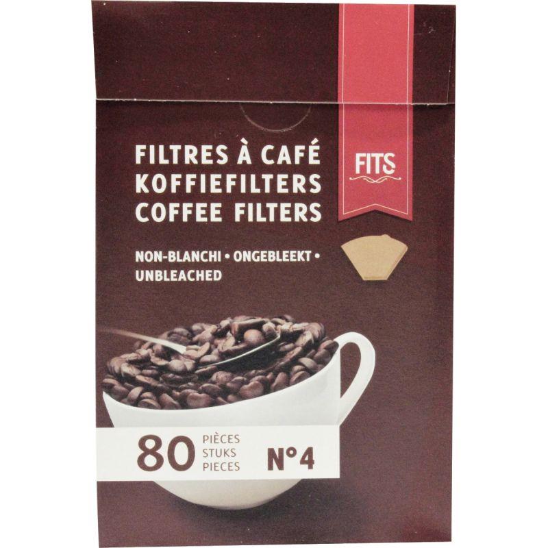 Image de  Paquet de 80 filtres à café n°4 FITS 
