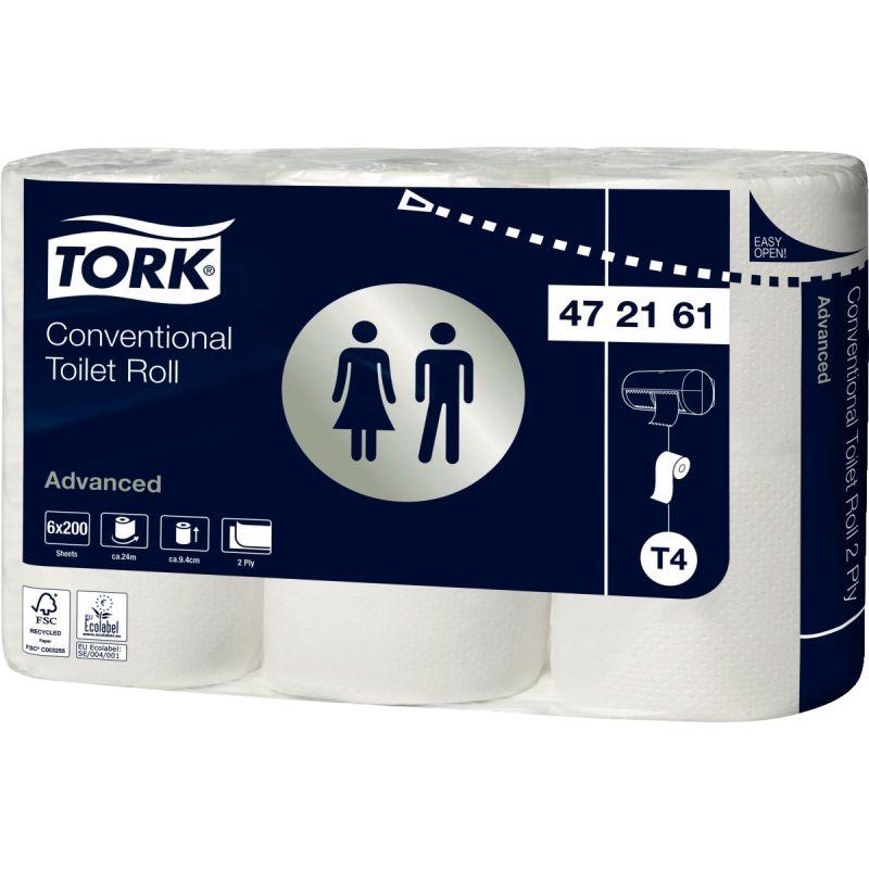 Image de  Lot de 6 rouleaux papier hygiènique Advanced 2 plis 