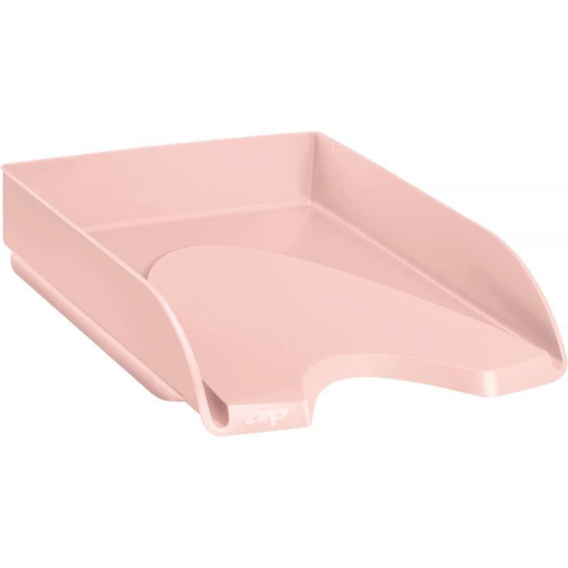 Image de  Corbeille à courrier MINERAL rose poudré 