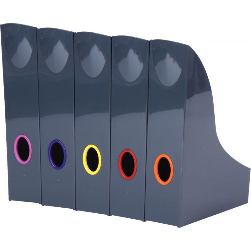 Image de  Lot de 5 porte-revues VARICOLOR gris 