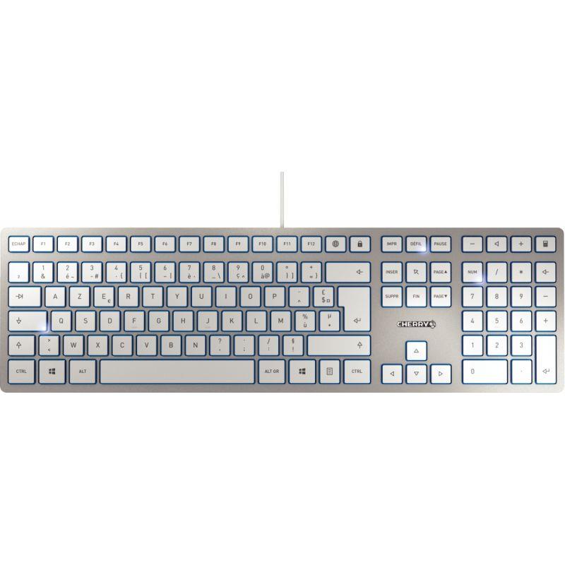 Image de  Clavier filaire Cherry KC6000  slim couleur silver 
