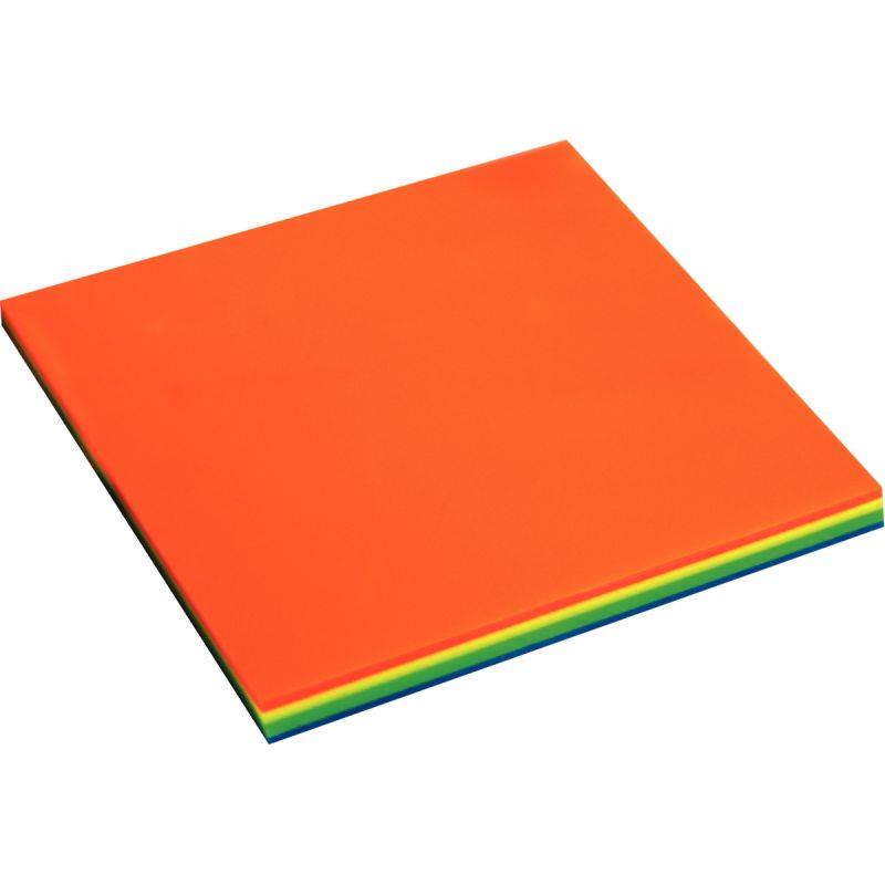 Image de  Bloc de 100 notes repositionnables transparentes 75 x 75 mm coloris Flaconuo assortis 