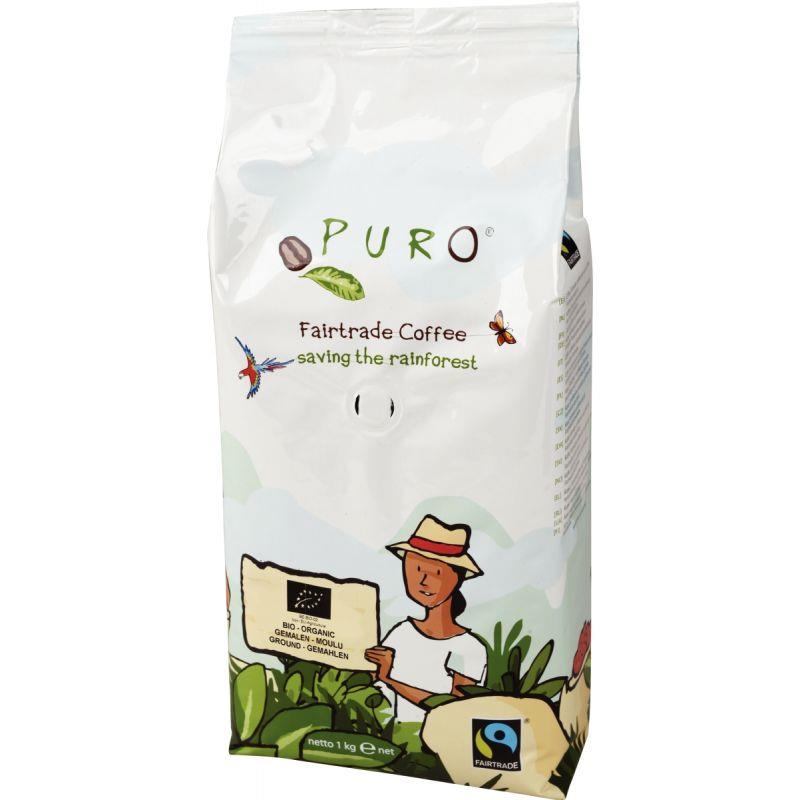 Image de  Paquet de 1kg café moulu PURO bio 