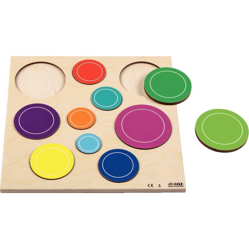 Image de  Plateau de 10 pièces les bulles colorées 