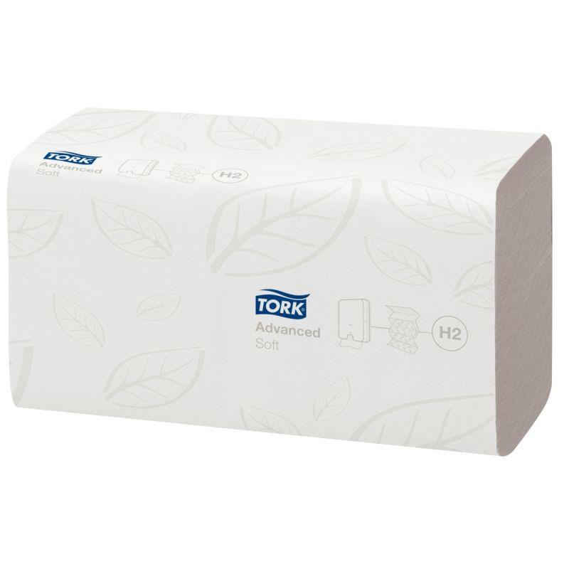 Image de  Paquet de 2856 essuie-mains H2 pliage M blanc 