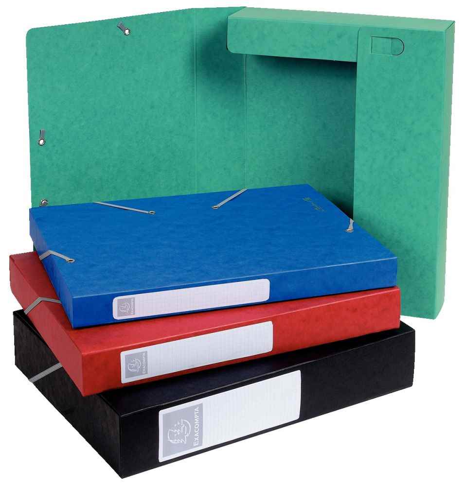 Image de  Boîte de classement CARTOBOX en carte lustrée 7/10ème, dos de 40 mm, coloris bleu 