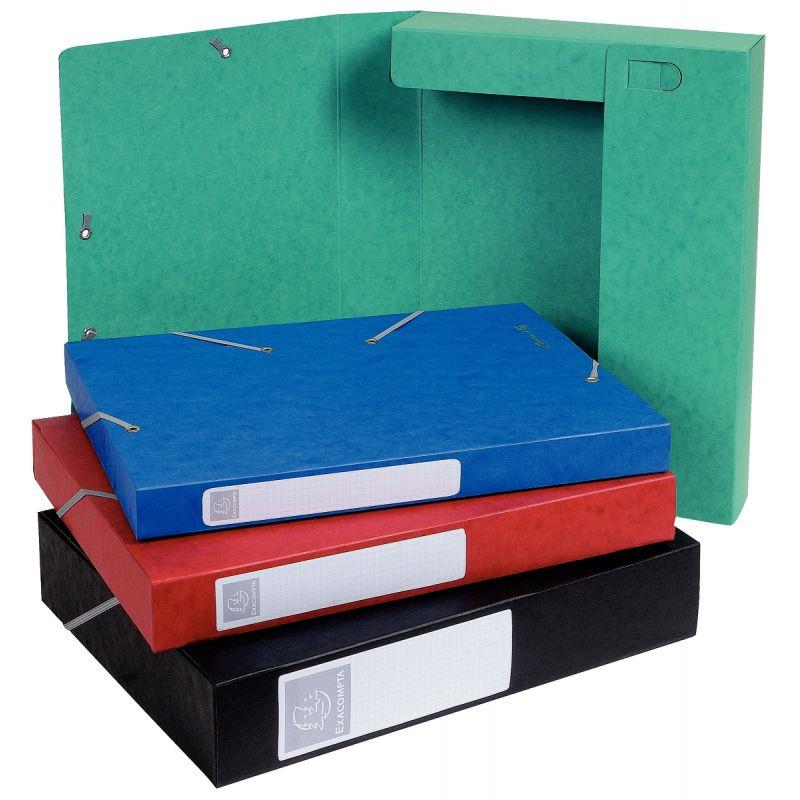 Image de  Boîte de classement en carte lustrée CARTOBOX dos 6 cm, coloris assortis 