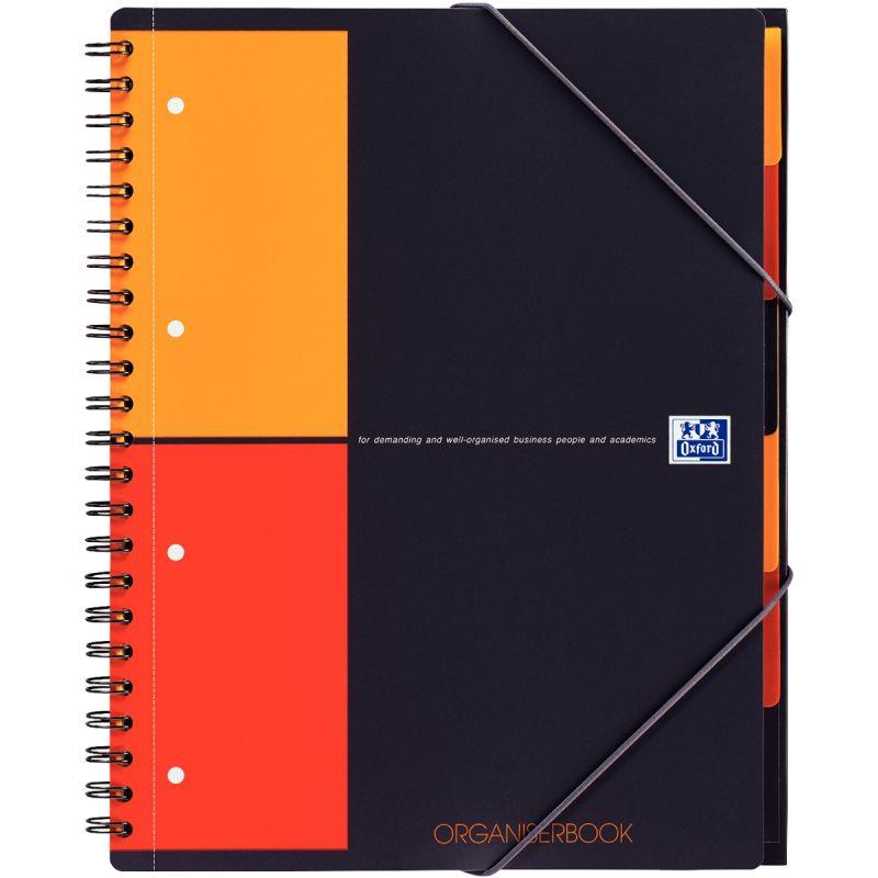 Image de  Cahier-trieur à reliure intégrale ORGANISERBOOK format A4+ quadrillé 5x5, 160 pages perforées 