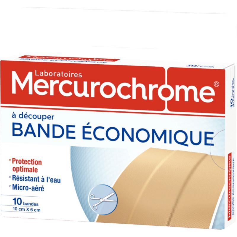 Image de  Boite de 10 pansements bande économique 10x6cm 