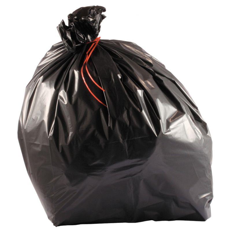 Image de  Carton de 200 sacs poubelle déchets lourds 100L 