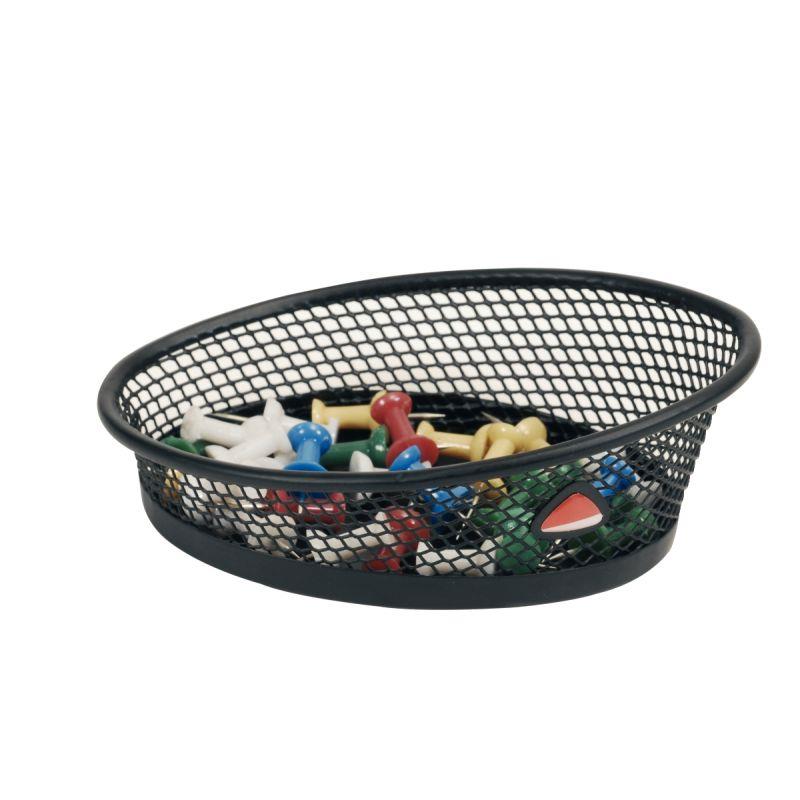 Image de  Pot à trombonnes MESH en métal noir 