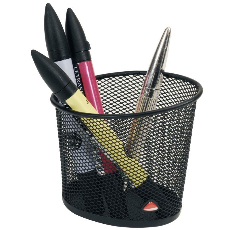Image de  Pot à crayons MESH en métal noir 