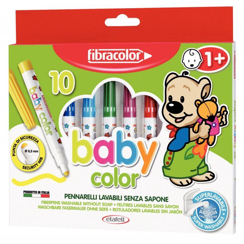 Image de  Boîte de 10 feutres Baby Color assortis 