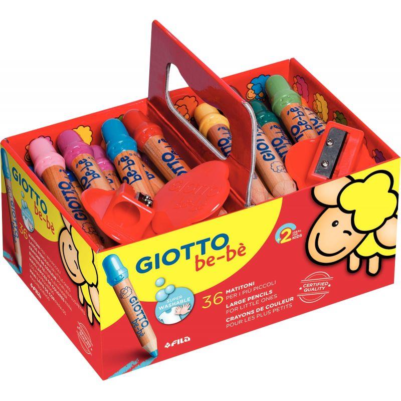 Image de  Classpack de 36 crayons de couleur Maxi Bébé assortis 