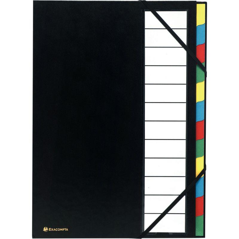Image de  Trieur rigide dos extensible ORDONATOR 12 compartiments, noir 