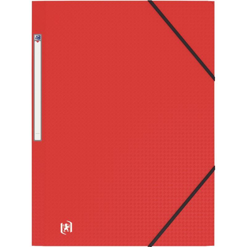 Image de  Chemise 3 rabats à élastiques MEMPHIS en polypropylène opaque 5/10ème, coloris rouge 