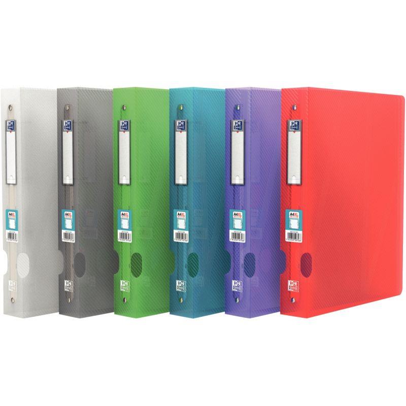 Image de  Classeur 4 anneaux en polypropylène HAWAÏ, format A4+, dos 4 cm, coloris assortis 