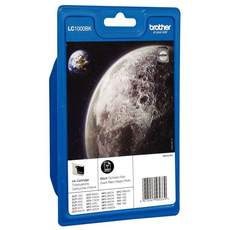 Image de  Brother LUNE cartouche jet d''encre noire authentique (LC1000BK) 