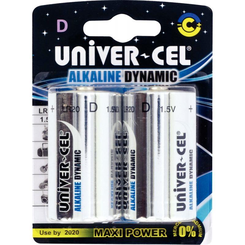 Image de  Blister de 2 piles 1.5V LR20 UNIVERCEL 