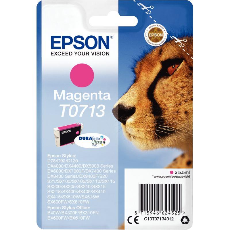 Image de  Epson GUÉPARD cartouche jet d''encre magenta authentique (T071340) 