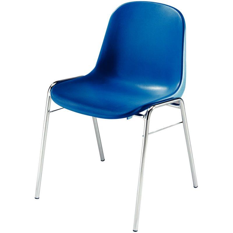 Image de  Chaise d''accueil coque Beta bleu 