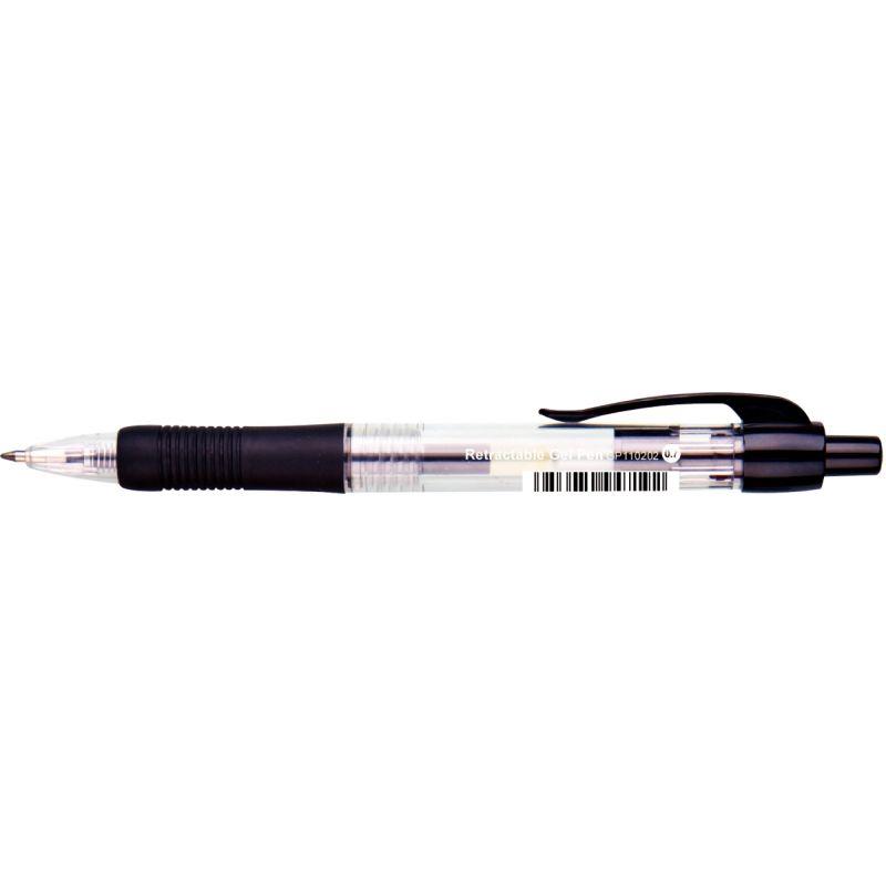 Image de  Stylo gel Gripgel 0,7mm rétractable noir 