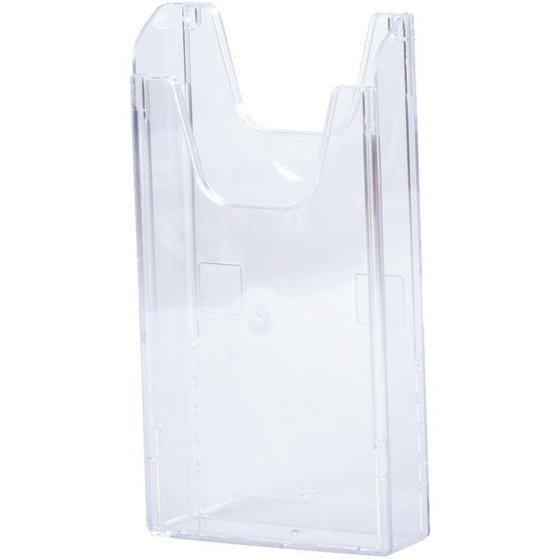 Image de  Porte-brochures vertical dos plat 1 compartiment 1/3 de 210x297mm 