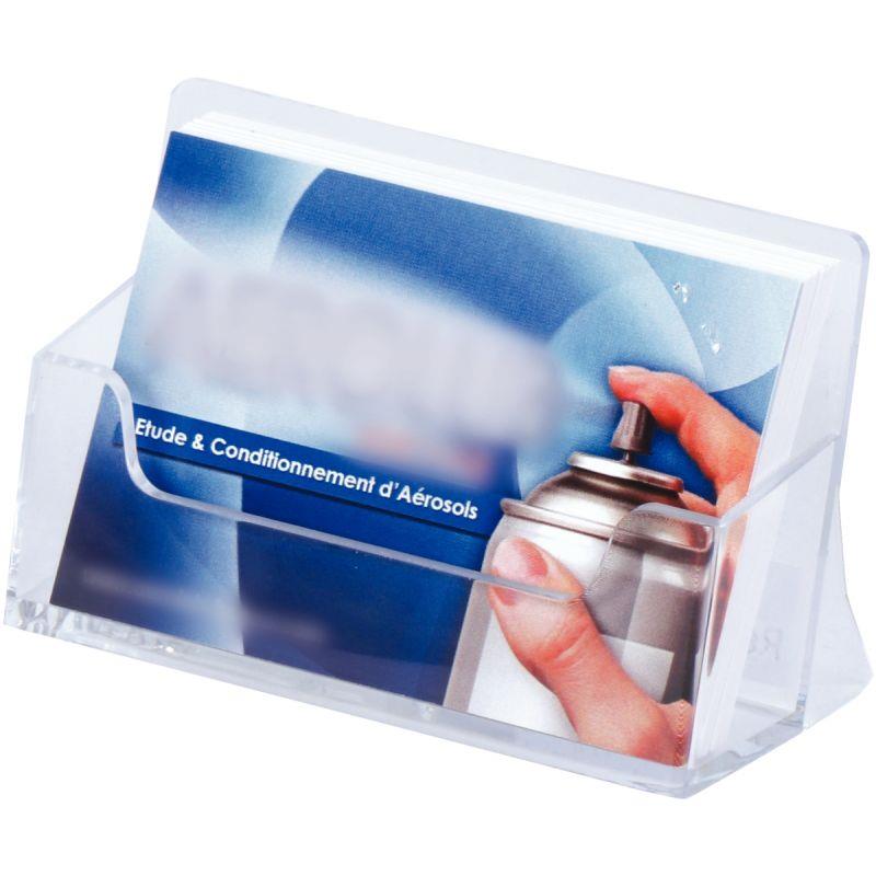 Image de  Porte-cartes de visite 1 compartiment transparent 