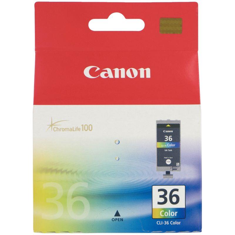 Image de  Canon 36 cartouche jet d''encre couleurs authentique (CLI36CMJ) 