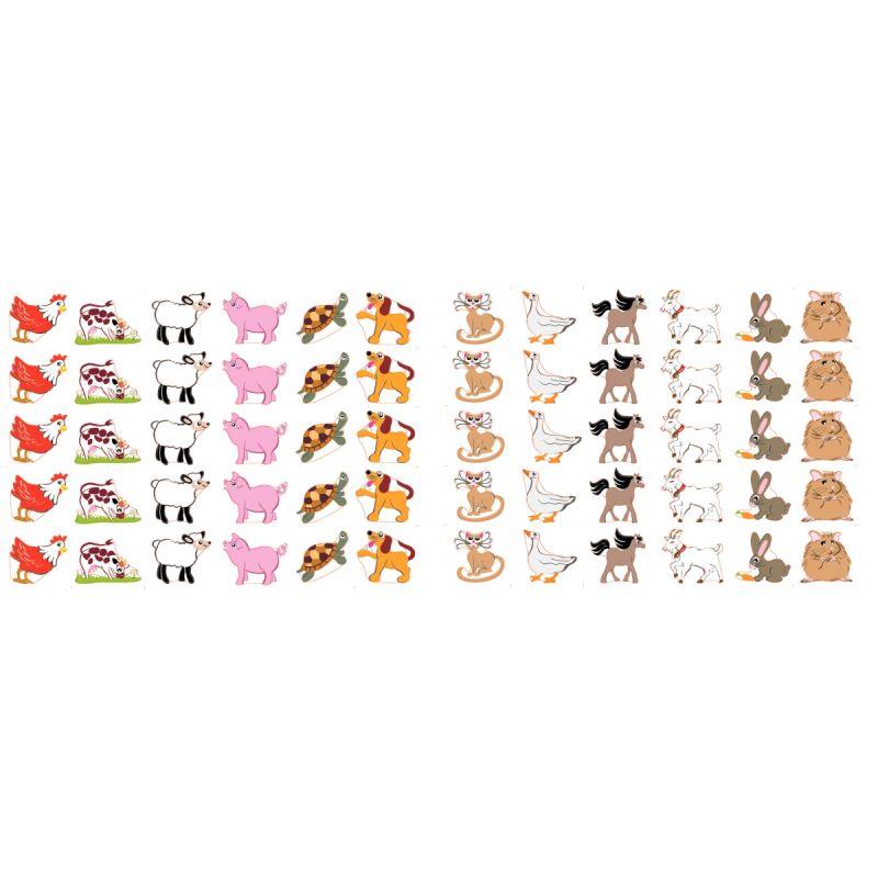 Image de  Pochette de 420 gommettes fantaisies assorties 