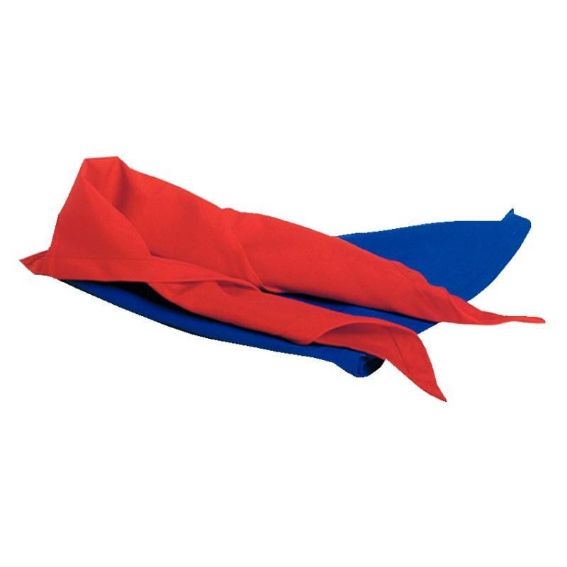 Image de  Lot de 6 foulards en nylon 85x64x64cm rouges 