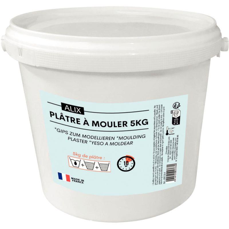Image de  Seau de 5 kg de plâtre à mouler coloris blanc 