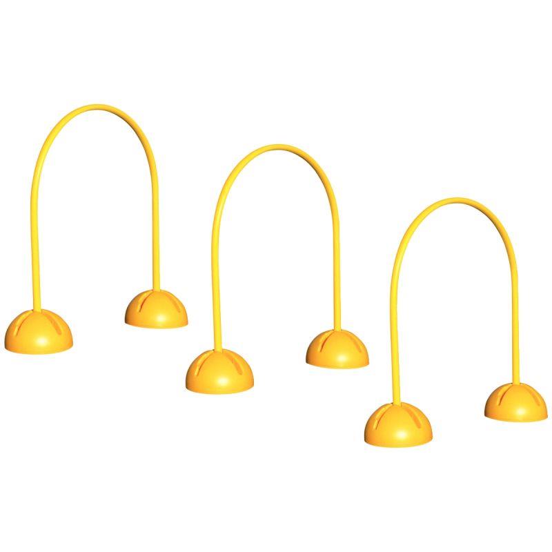 Image de  Lot de 3 arcs en PVC tunnel hauteur 70cm 