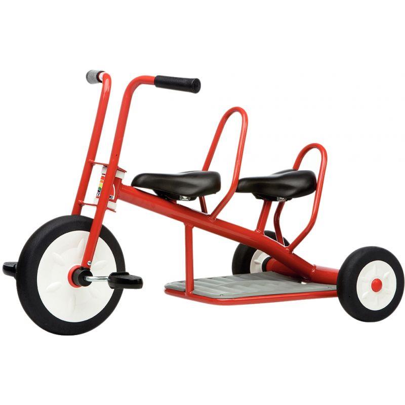 Image de  Tricycle 3/6 ans Carry 2 Places Rouge 