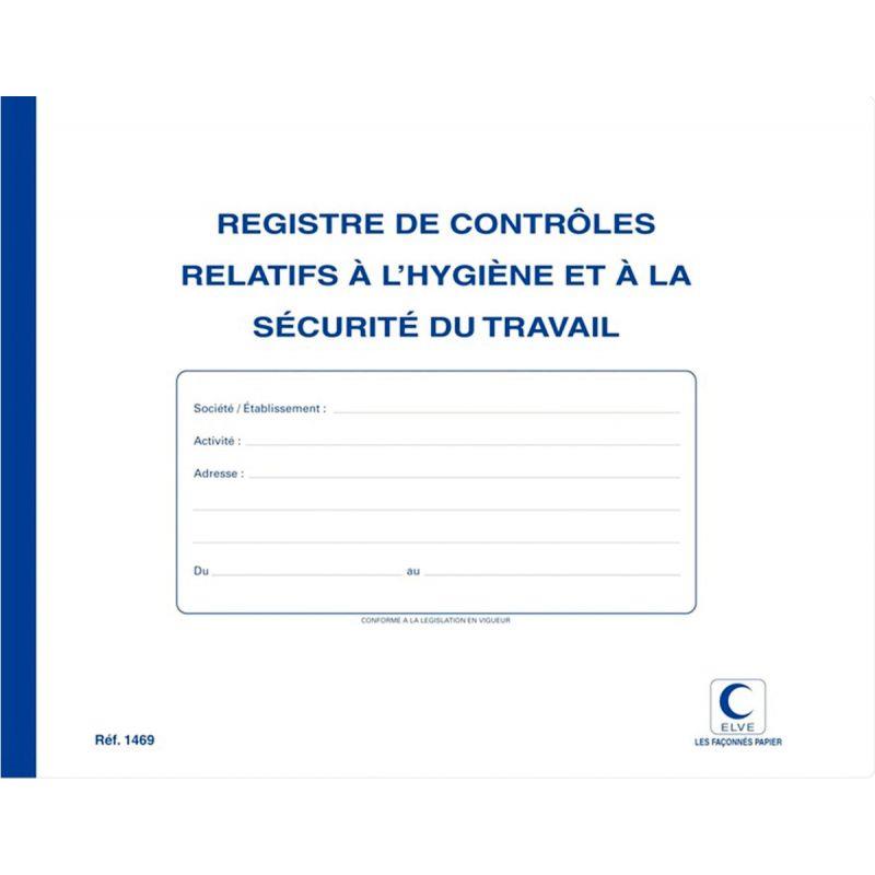 Image de  Registre de contrôles relatifs à l''hygiène et à la sécurité du travail 
