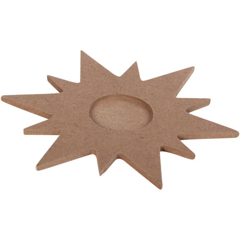 Image de  Lot de 10 supports forme étoile pour bougie 