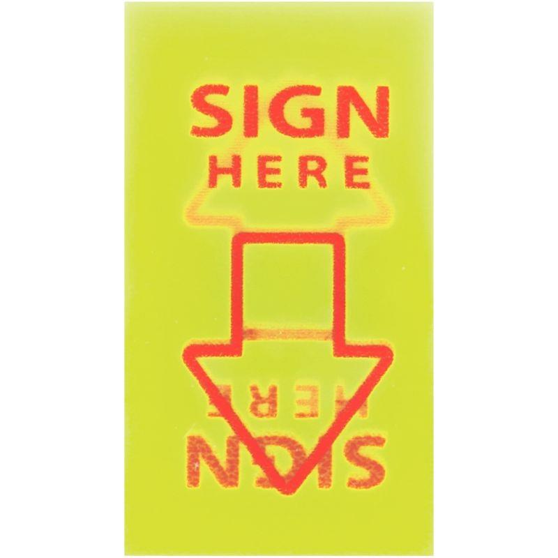 Image de  Carte de 50 index repositionnable Sign Here 