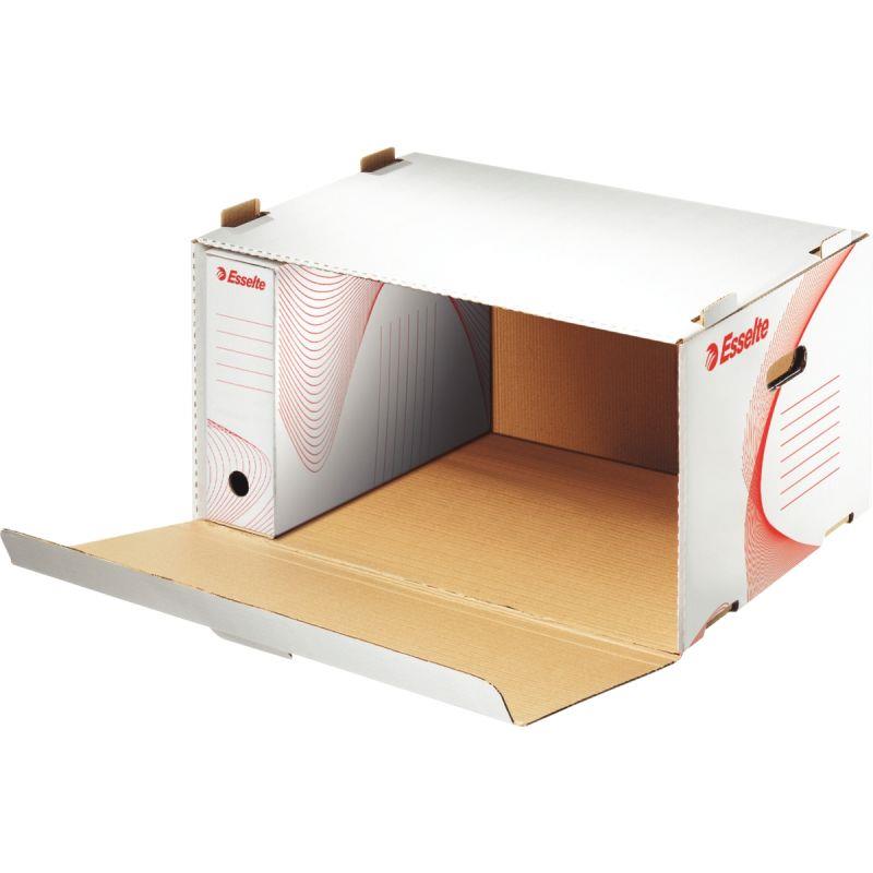 Image de  Paquet de 10 containers ouverture frontale blanc 