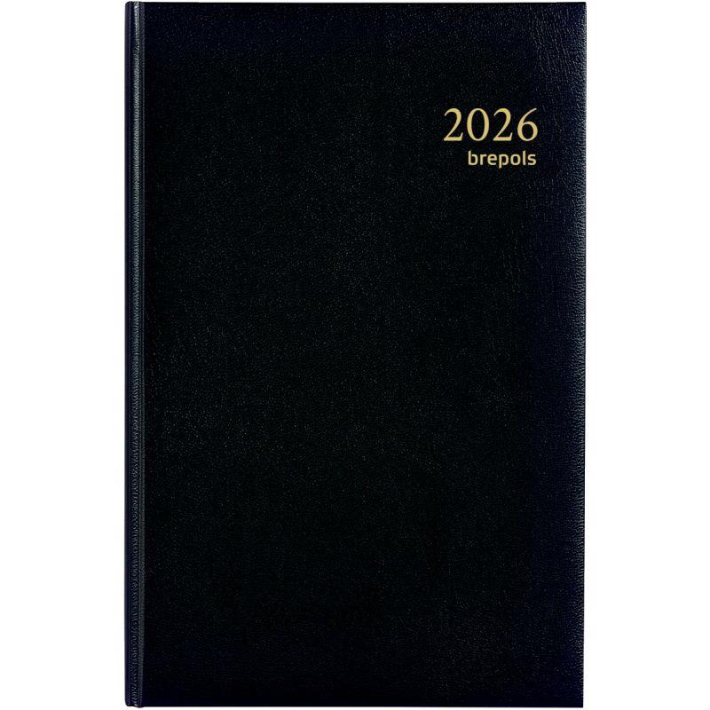 Image de  Agenda carré euro et centimes 2 jours par pages noir 