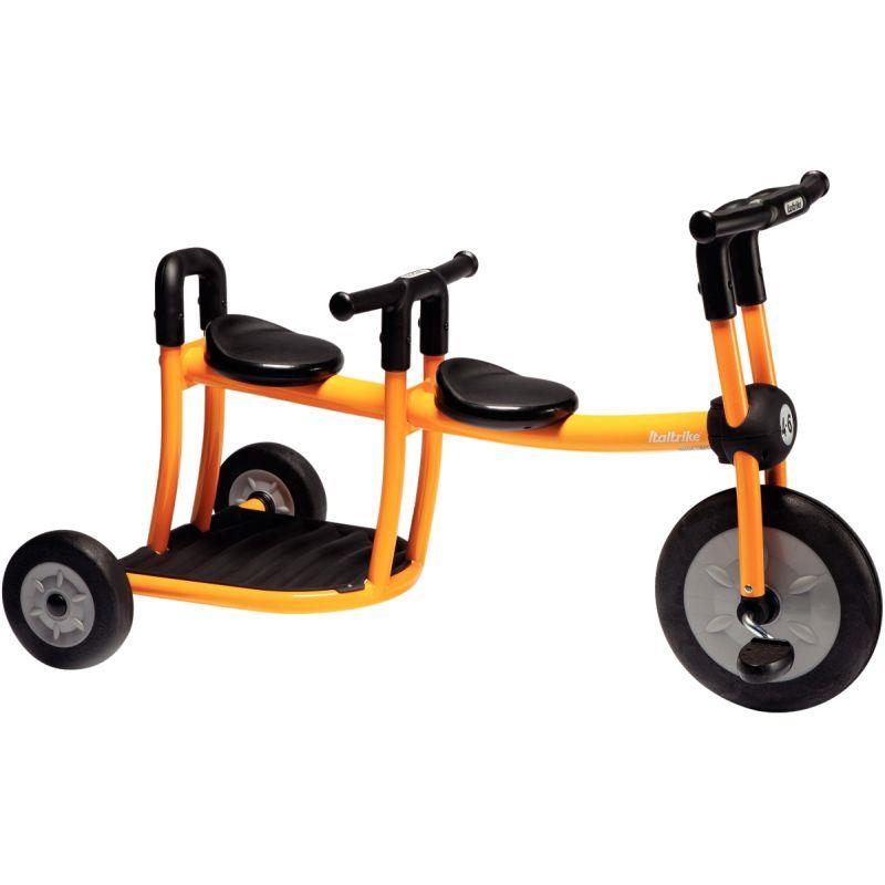 Image de  Bi-tricycle 4/6 ans 2 places jaune 