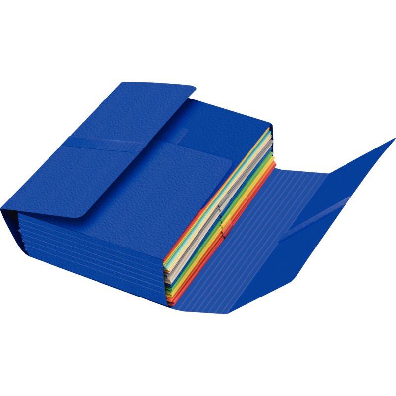 Image de  Chemise JUMBO EUROFOLIO+ avec 4 rabats et velcro, bleu 