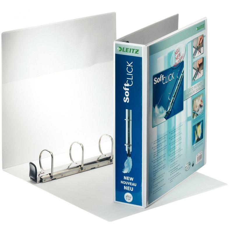 Image de Classeur personnalisable SOFT CLIC blanc diamètre 40 dos 72 mm capacité : 380 feuilles