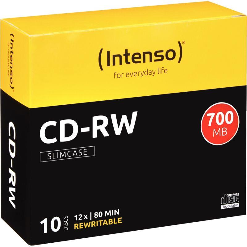 Image de  Paquet de 10 CD-RW Intenso 700 Mo 12X 